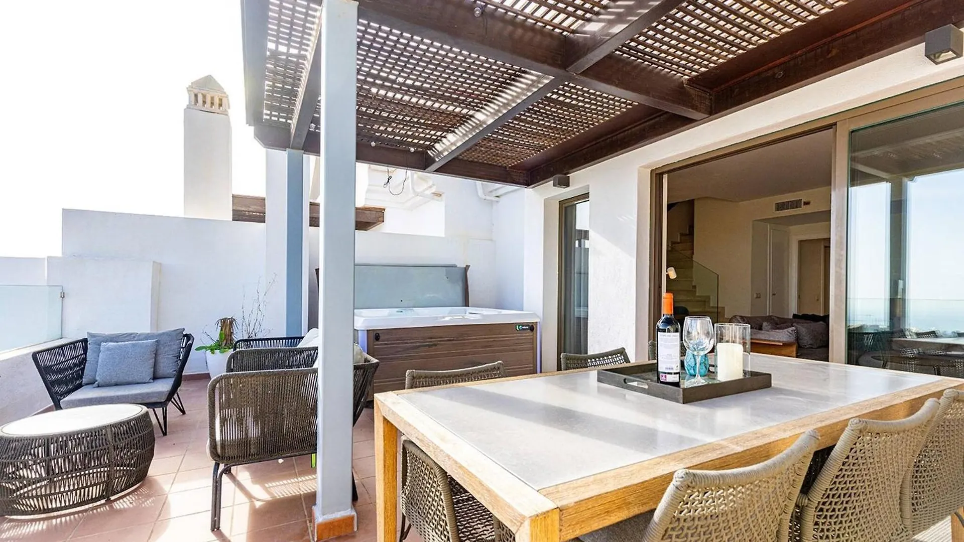 102 La Cala Hills Club 2 Bed Duplex Penthouse Sea Views And Hot Tub For Hire 35Eur Per Night